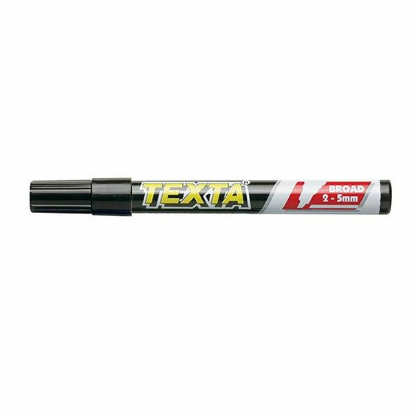 TEXTA Marker Chisel Tip Black Pack12 BOX12 0202520