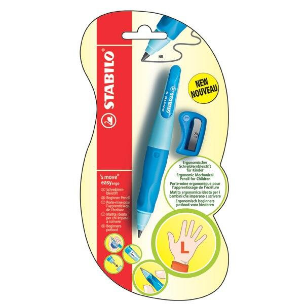 STABILO Easy Ergo Mechanical Pencil Left Hand Blue Card 1 0342240
