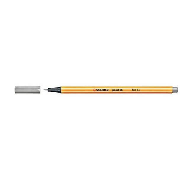 STABILO Point 88 Fineliner Light Grey BOX10 0350650