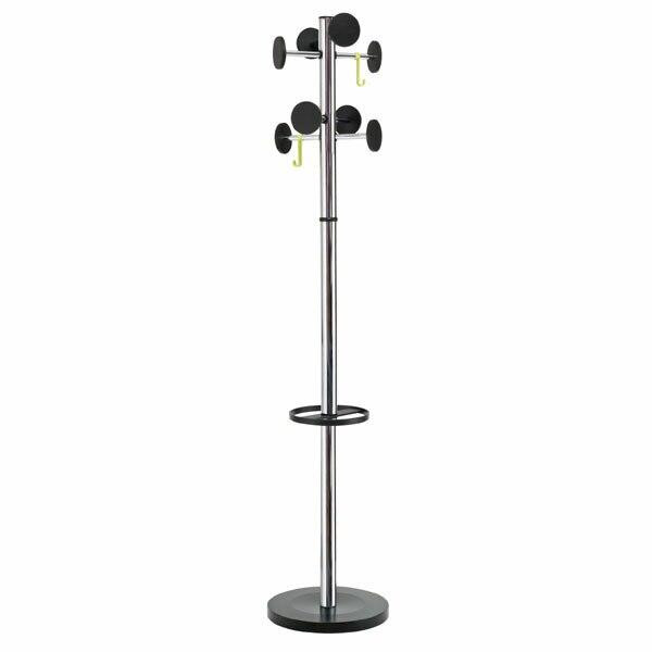 ALBA Stan 3 Coat Rack Silver / Black 0396840