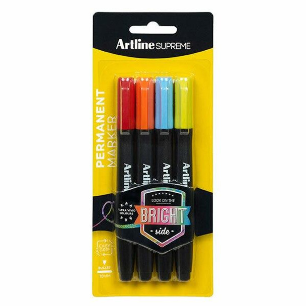 Artline Supreme Kaleidoscope Marker Assorted 4Pack X CARTON of 6 107175