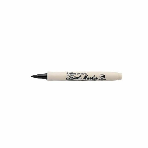 Artline Supreme Brush Marker Black BOX12 108101