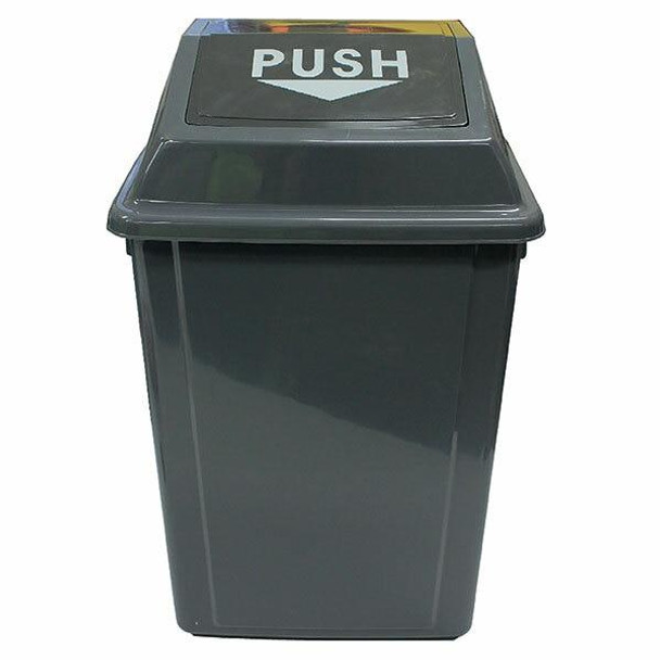 Cleanlink Rubbish Bin With Bullet Lid 40 Litre Grey 12055