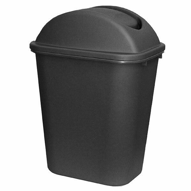 Cleanlink Dustbin With Lid 24 Litre Grey 12069