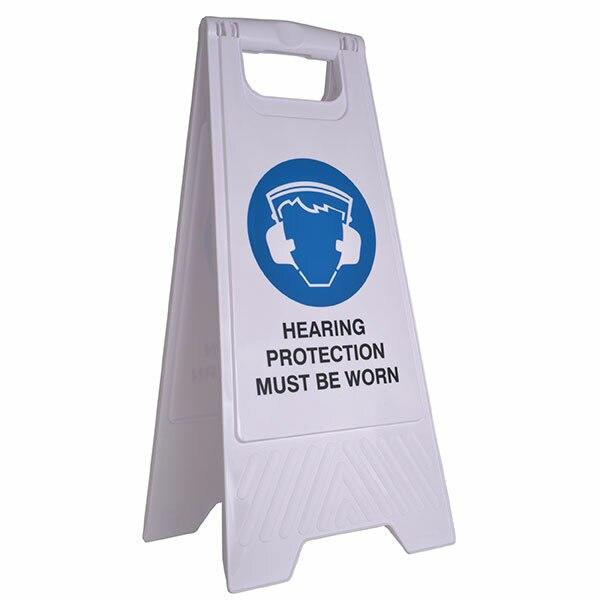 Cleanlink Safety Sign Hearing Protection White 12164