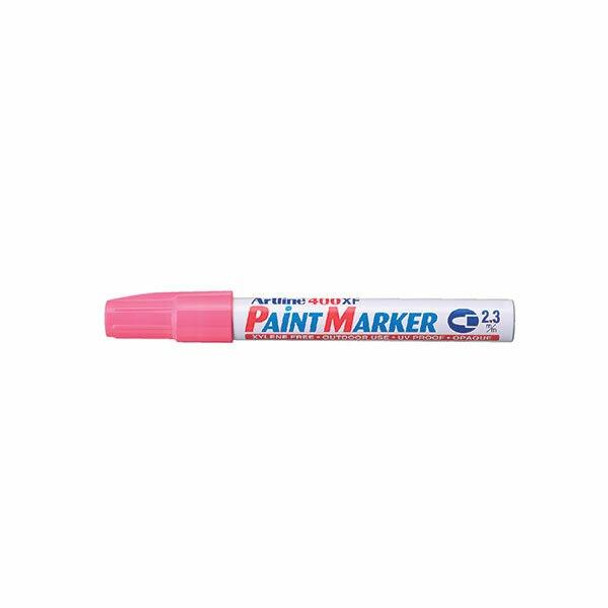 Artline 400 Permanent Paint Marker 2.3mm Bullet Pink Box15 140009B
