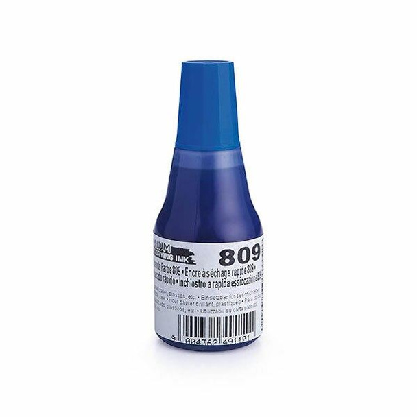 COLOP 809 Quick Drying Ink Premium 25ml Blue X CARTON of 10 146230