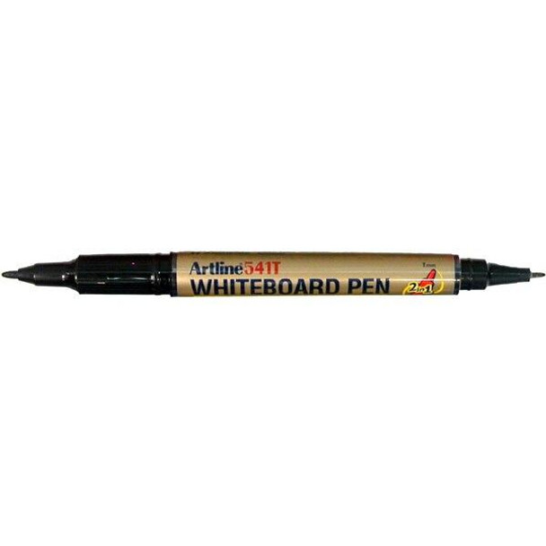 Artline 541t Whiteboard Marker Fine Dual Nib Black BOX12 154101