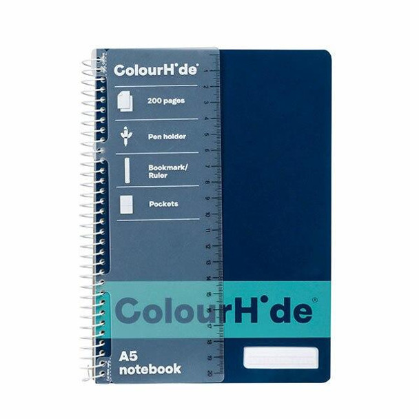 Colourhide Notebook A5 200page Navy X CARTON of 5 1717627J