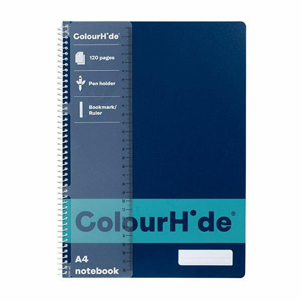 Colourhide Notebook A4 120page Navy X CARTON of 10 1719427J