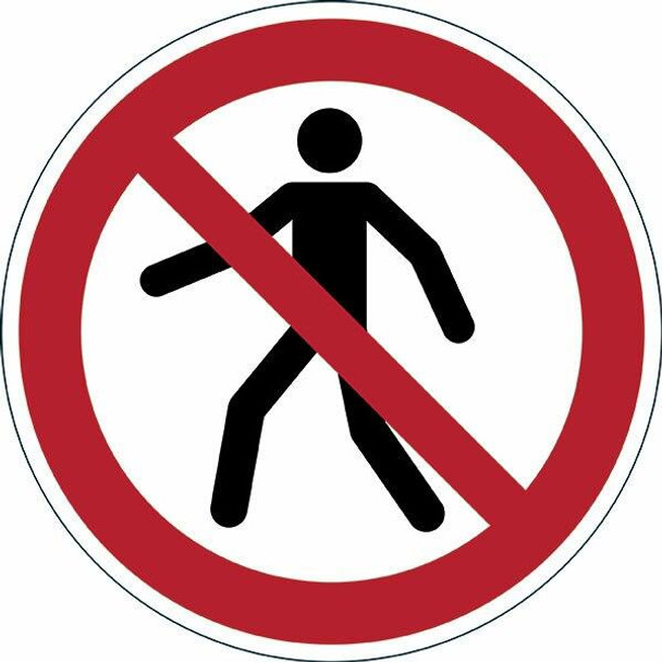 DURABLE Marking Sign Pedestrian Prohibited Red 173203