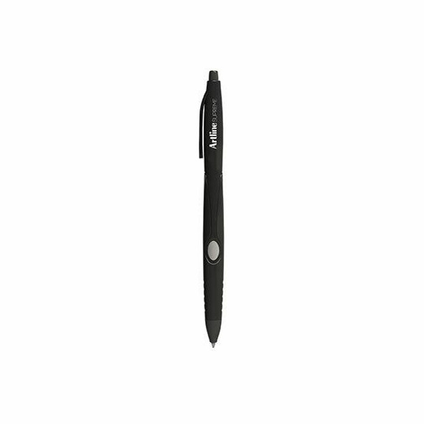 Artline Supreme Retractable Pen 1.0mm Black BOX12 181201