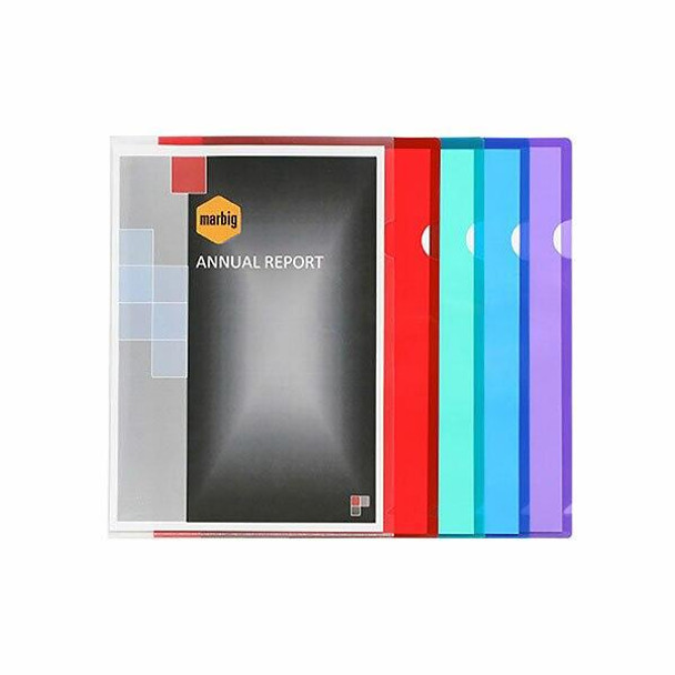 Marbig Letter File A4 Ultra Clear Pack10 X CARTON of 10 2004212