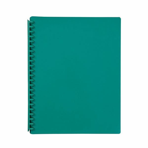 Marbig Refillable Display Book 20 Pocket Green X CARTON of 12 2007004
