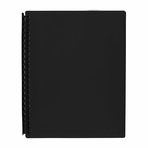 Marbig Refillable Display Book 40 Pocket Black X CARTON of 12 2007402