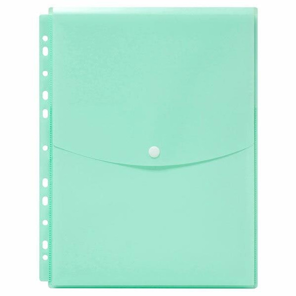 Marbig Binder Wallet A4 Top Open Pastel Green X CARTON of 12 2025892