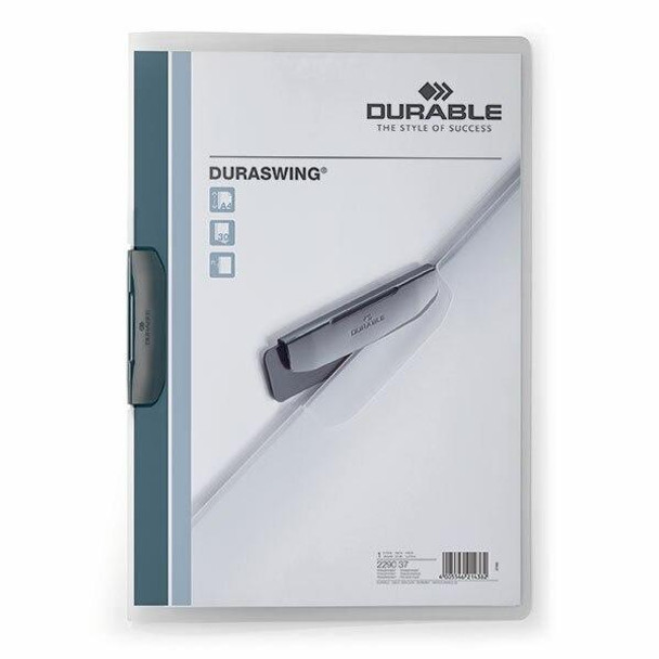 DURABLE Duraswing Document File 30 Sheet Graphite/Clear 229037