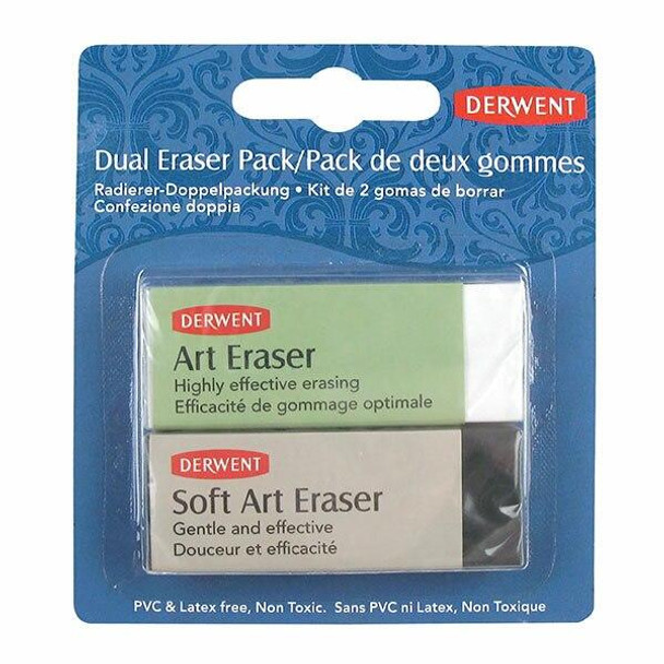 DERWENT Dual Eraser Pack2 X CARTON of 12 2301963