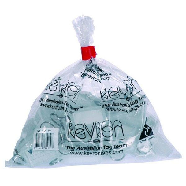 Kevron ID5 Keytags Clear Bag 50 37745