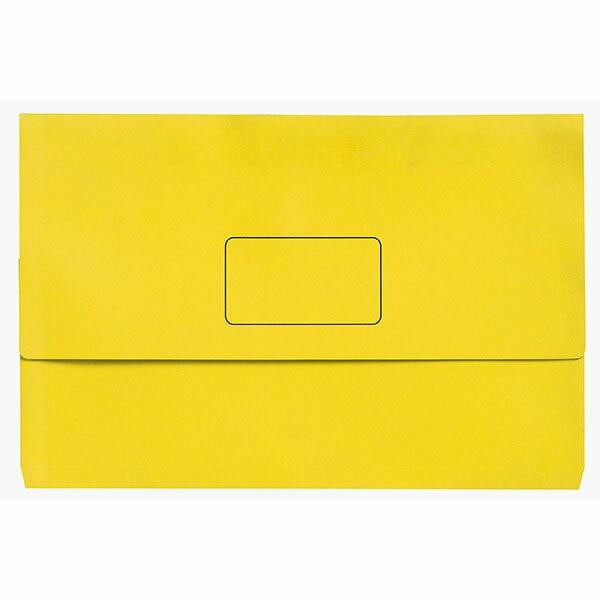 Marbig Slimpick A3 Document Wallet Brights Lemon X CARTON of 20 4005505