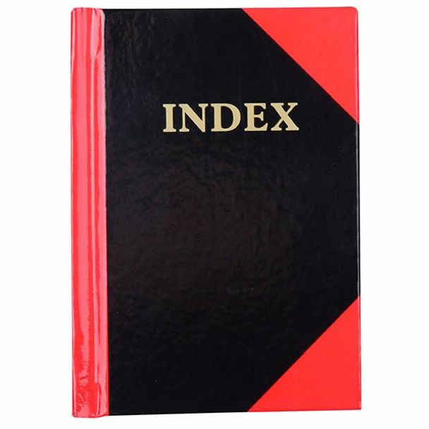 CUMBERLAND Red and Black Notebook Gloss A7 100 LeAnti-Fatigue Indexed 43128