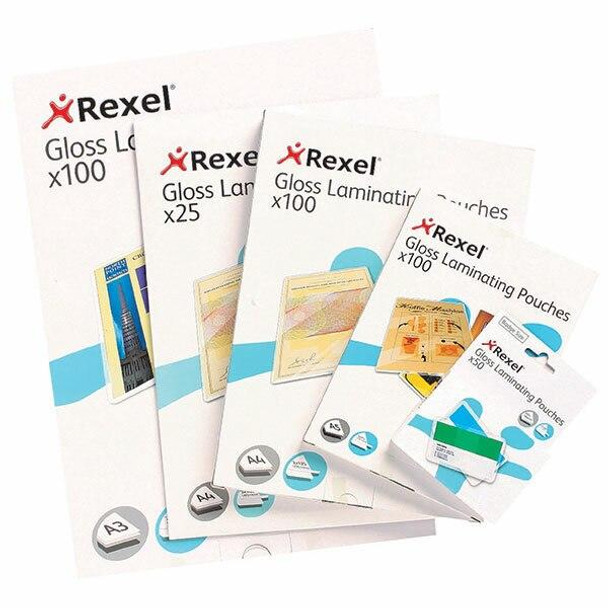 Rexel Laminating Pouch A4 100 Micronron Pack100 46310
