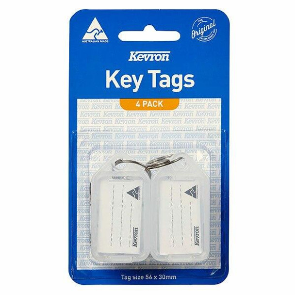 Kevron ID5 Keytags Clear Pack 4 47037