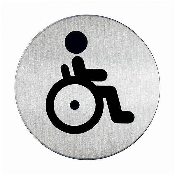 DURABLE Pictogram Wc Handicapped 83mm 490623