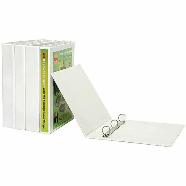 Marbig Clearview Insert Binder A5 25mm 2d White X CARTON of 20 5001108