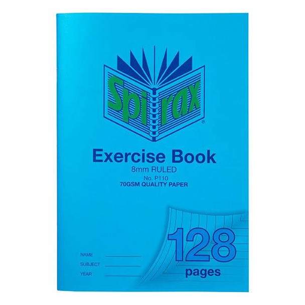 Spirax P110 Exercise Book A4 8mm 128page X CARTON of 10 56110P