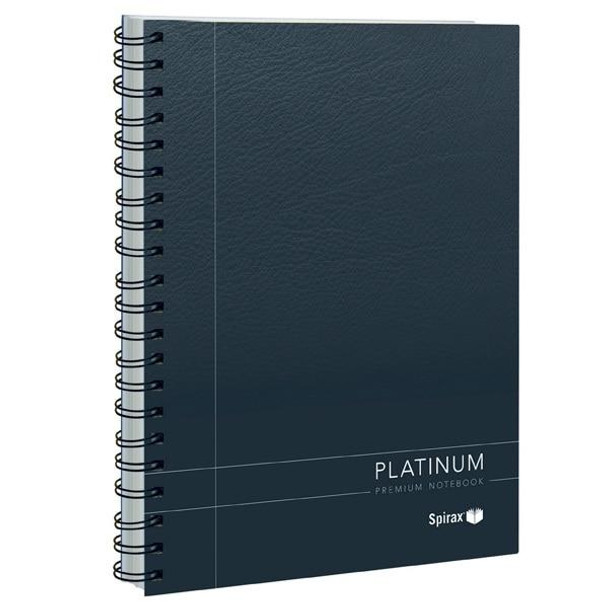 Spirax 401 Platinum Notebook A5 200 Page Black X CARTON of 5 56401