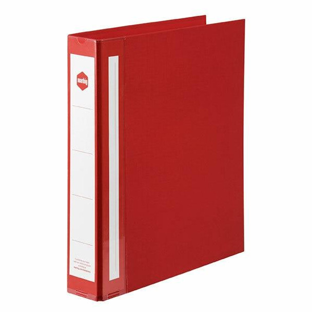 Marbig Ring Binder Deluxe A4 38mm 3d Pe Red X CARTON of 12 5903003