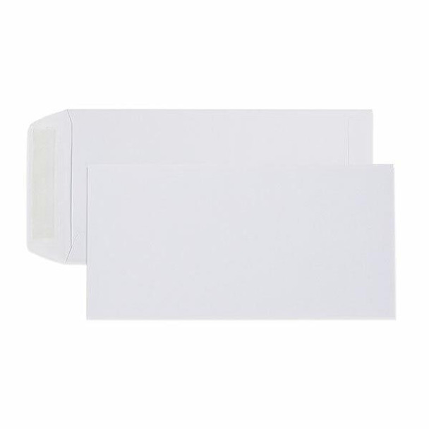 CUMBERLAND Strip Seal Pocket Envelope 80gsm Dl 220 X 110mm White Box5 603331