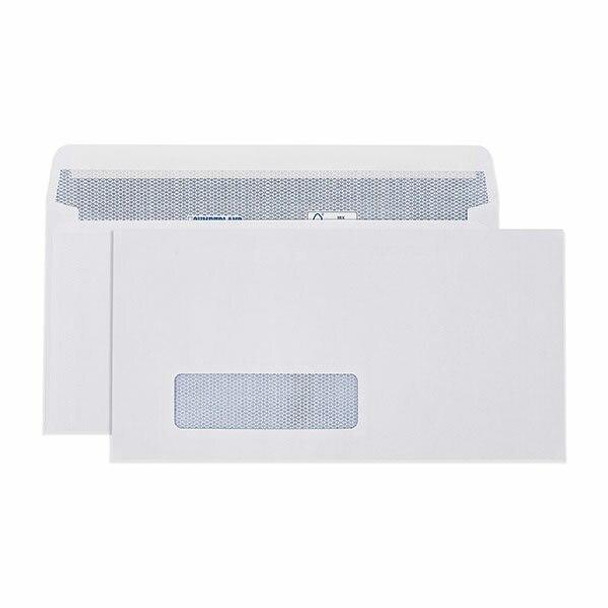 CUMBERLAND Window Envelope 90gsm Dlx 120 X 235mm White 6053111