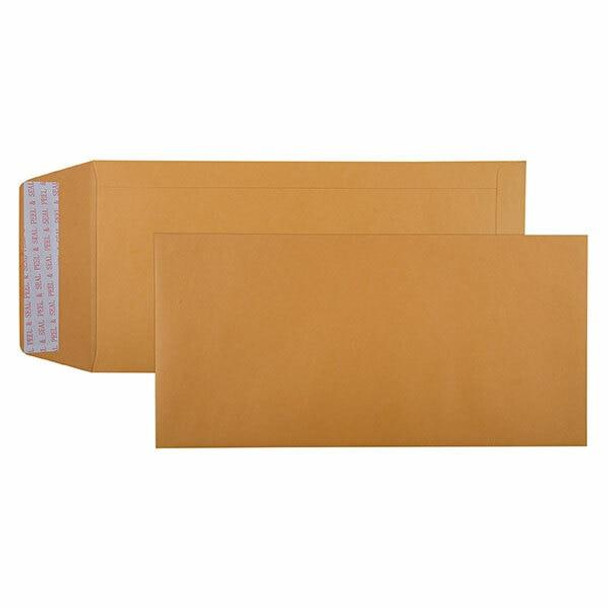 CUMBERLAND Strip Seal Pocket Envelope 85gsm 305 X 150mm Gold Box250 610322