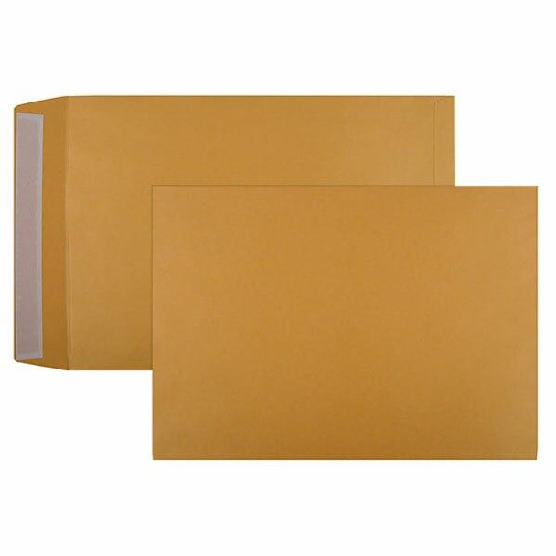 CUMBERLAND Strip Seal Pocket Envelope 100gsm B4 353x250mm Gold Box250 613329