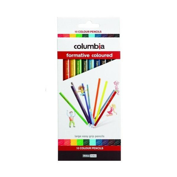 columbia Formative Colour Pencil Round Pack10 X CARTON of 10 621351PCK