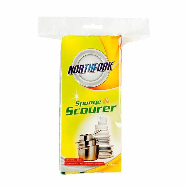 NORTHFORK Sponge With Scourer Pack6 X CARTON of 5 631364800
