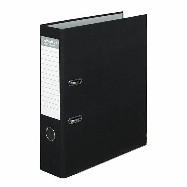 Colourhide Lever Arch File Pe A4 Black X CARTON of 6 6802002J