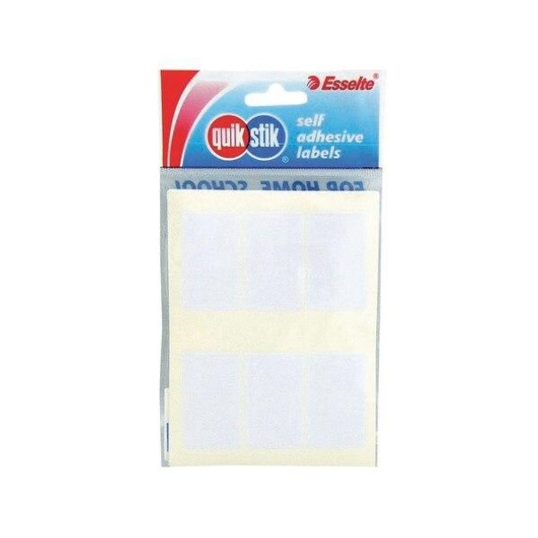 Quikstik Labels Hangsell Rectangle 24x72mm White 24 80335RPWHT