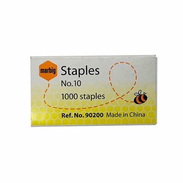 Marbig Staples No.10 Box1000 X CARTON of 20 90200