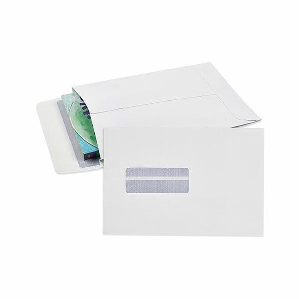 CUMBERLAND Strip Seal Expandable Envelope 150gsm 245 X 162mm White Pack25 921397