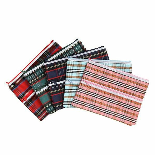 Marbig Pencil Case Tartan X CARTON of 12 974411