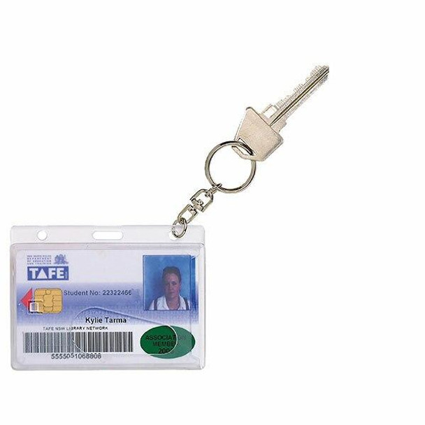 Rexel Id Fuel Rigid Card Holder With Ke Pack10 9801912