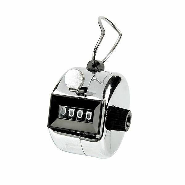 Rexel Id 4 Digit Hand Tally Counter Silver X CARTON of 12 9855000