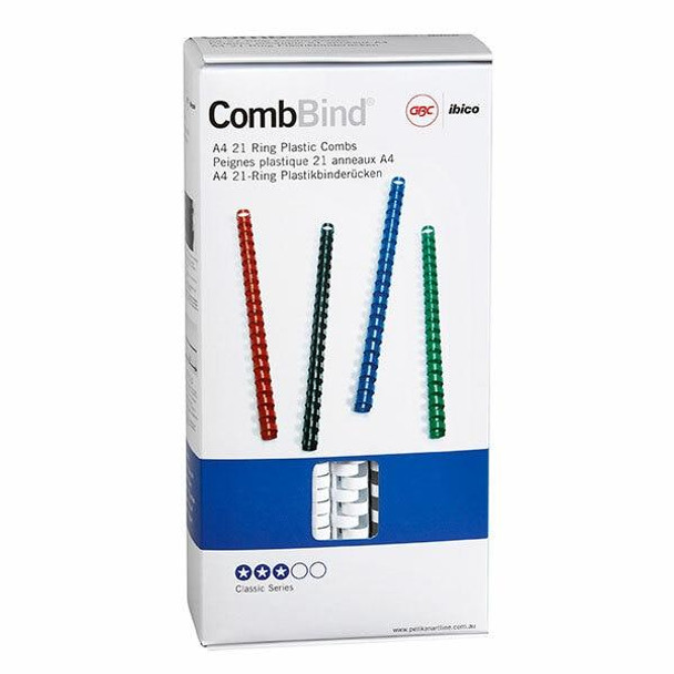 GBC Binding Comb 14mm White Pack100 BEP14W100