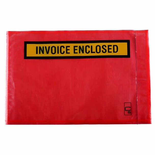 CUMBERLAND Packaging Envelope Invoice Enclosed Red 175 X 115mm Box1000 OL800IE