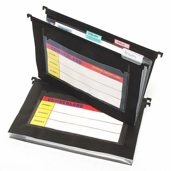 CUMBERLAND Suspension File Multi Pocket Pp Black Pack5 OT1302