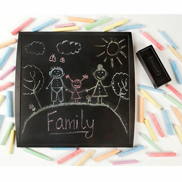 Quartet Chalkboard 300x300mm Blk X CARTON of 6 QT3030CHLK