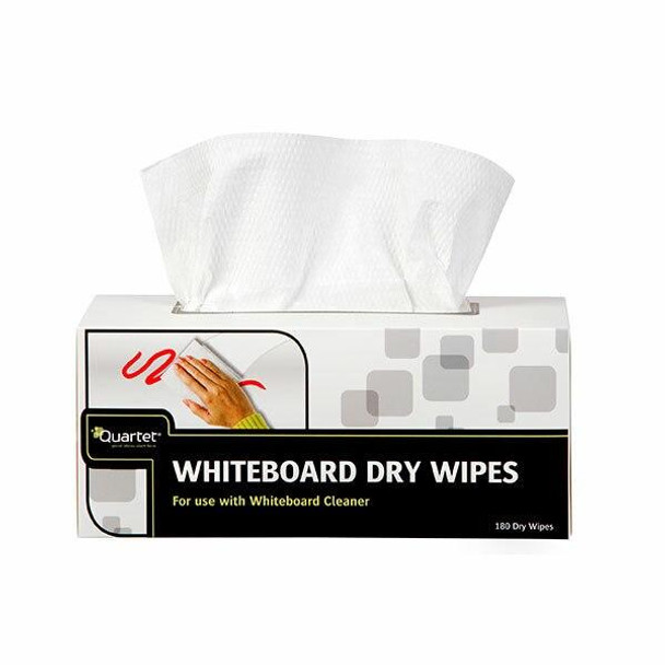 Quartet Whiteboard Dry Wipes Box180 X CARTON of 8 QTDWP80